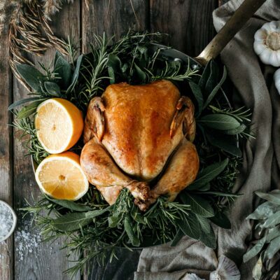 Roast Chicken with Lemon-Butter